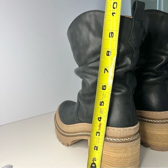 Free People Mel Leather Slouch Boot in Black  Size 7.5 NIB - Picture 12 of 15